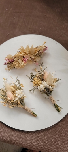 Tocado de flores secas con colores a eleccion - Polakdeco
