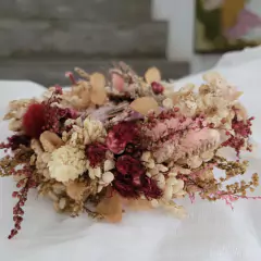 Tocado de flores secas con colores a eleccion - comprar online