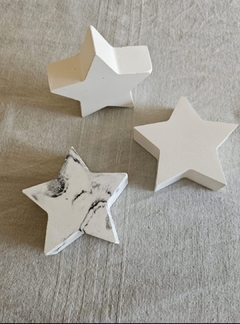 Set 3 estrellas de concreto