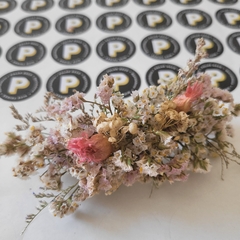 Tocado de flores secas con colores a eleccion en internet