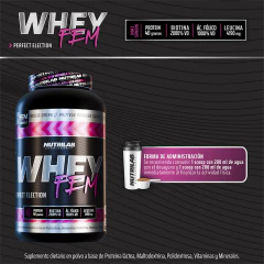 WHEY FEM 1Kg.- NUTRILAB - tienda online