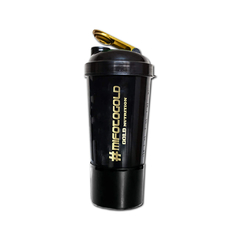 SHAKER NEGRO PLUS 600ML.- GOLD NUTRITION - comprar online