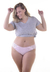 Culotte Less con detalle puntilla - Algodón Lycra - Color Rosa - Pack x 6