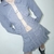 CAMISA TOP 01 - GRIS RAYADA - PRE ORDER - STUDIO PRATI