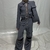 CAMISA TOP 01 - GRIS RAYADA - PRE ORDER - STUDIO PRATI