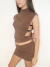 TOP HEBILLITAS - MARRON - comprar online