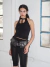 PANTALON POLLERA CAPRI 016 - NEGRO