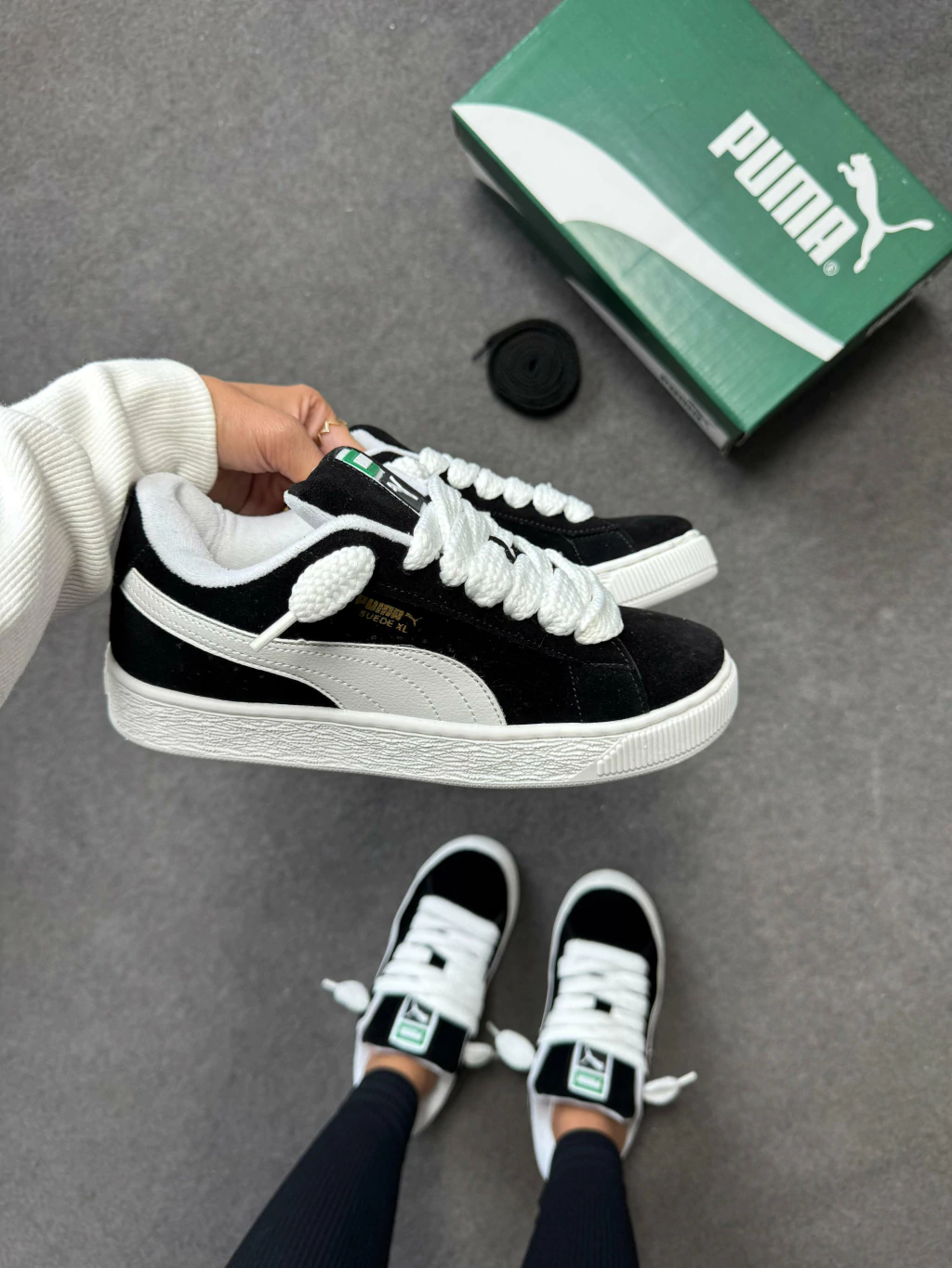 Puma Suede RLX "Black White
