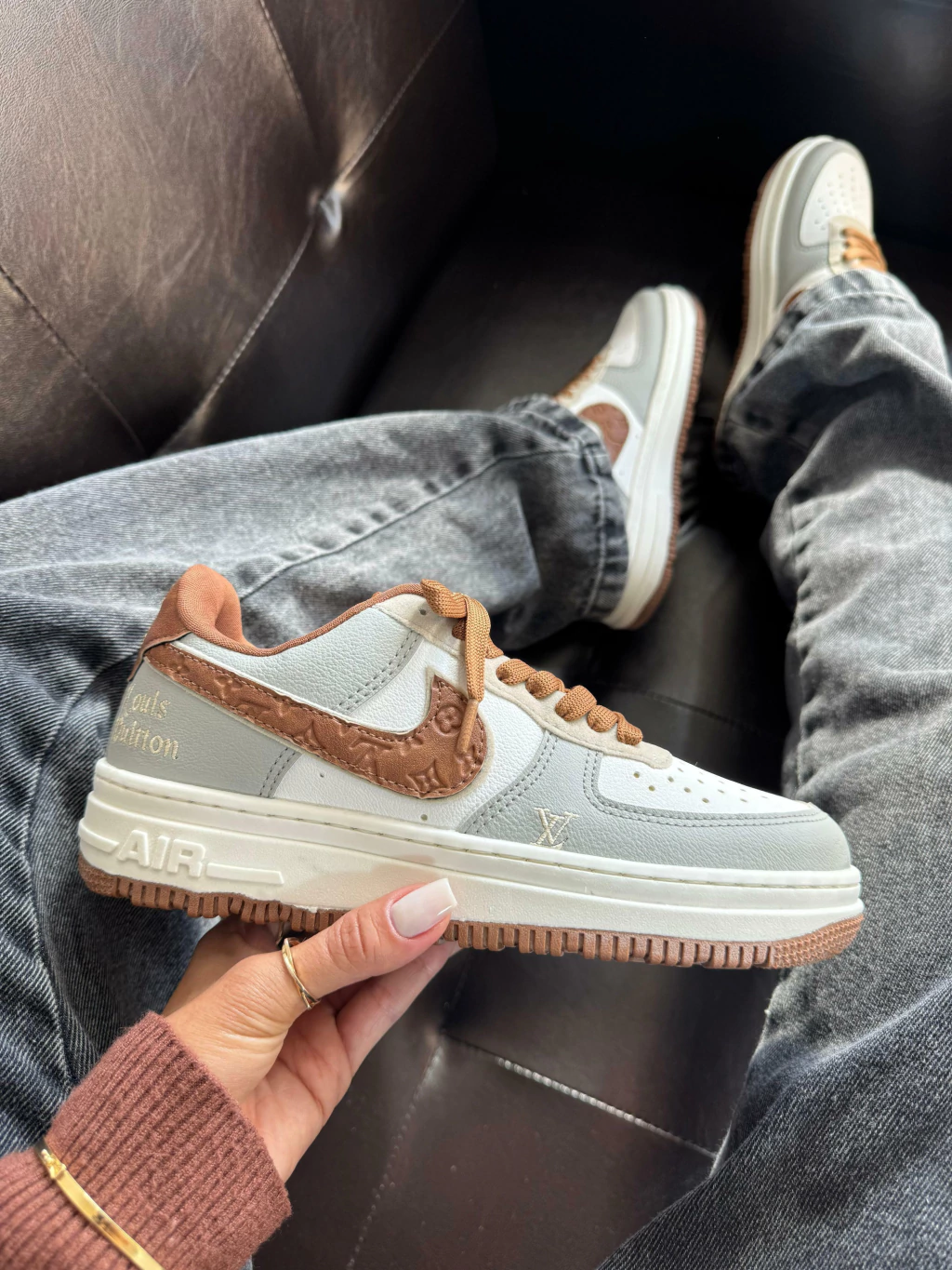 Air Force F1 x Louis Vuitton "Marrom"