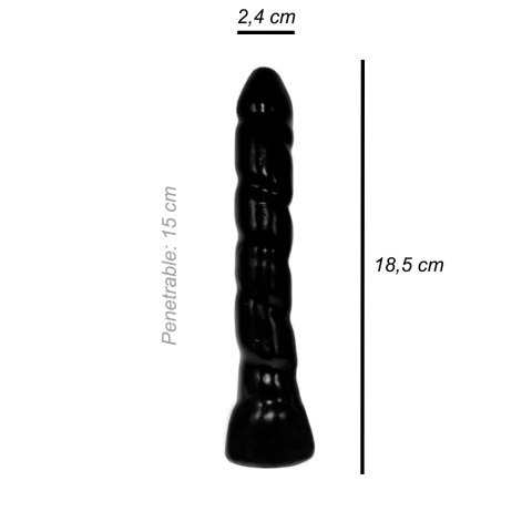 Macizo anal plug granger negro 19x4 Sexpert