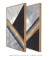 Imagem do Conjunto 2 Quadros Decorativos - Abstrato Geométrico Iminente Noir