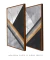 Conjunto 2 Quadros Decorativos - Abstrato Geométrico Iminente Noir - comprar online