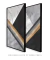 Conjunto 2 Quadros Decorativos - Abstrato Geométrico Iminente Noir na internet