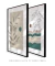 Conjunto 2 Quadros Decorativos Abstratos - Simpleza II, Partilhar B na internet