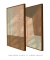Conjunto 2 Quadros Decorativos - Gran Adobe e Minimal Adobe