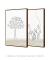 Conjunto 2 Quadros Decorativos - One Line Família Fé, Figueira