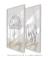 Conjunto 2 Quadros Decorativos - One Line Família Fé, Figueira - Larissa Ferreira Art Quadros