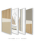 Conjunto 4 Quadros Decorativos Neutros - Ripado Classic I e II B, Estação Poética I e II - comprar online