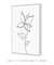 Quadro Decorativo Minimalista Linha Flor II - Larissa Ferreira Art Quadros