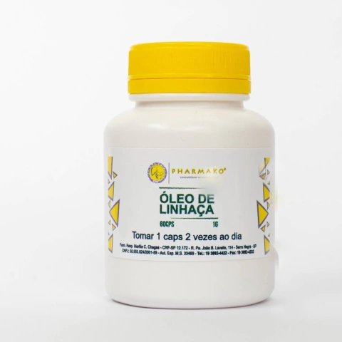 Óleo de Linhaça (1g) - 60 cápsulas