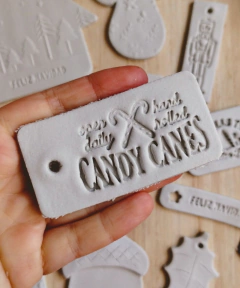 Sello Vintage Candy Canes - CutterMakers - comprar online