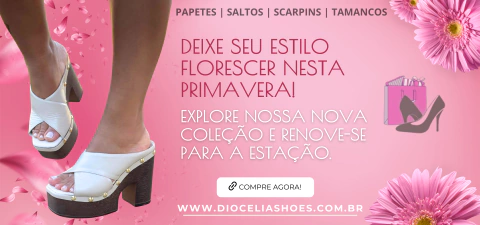 Imagem do banner rotativo Diocélia Shoes