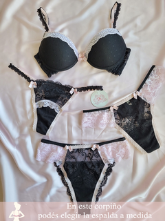 Conjunto Amour (push up + 3 bombachas) - comprar online