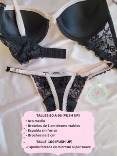 Conjunto Amour (push up + regulable less) - Rococo JK