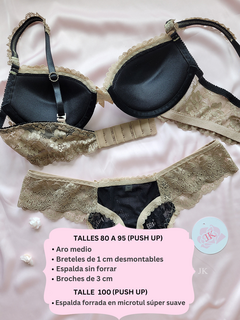 Conjunto amour (push up + vedetina) - Rococo JK