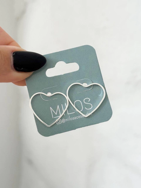 Brinco Coração Vazado - comprar online