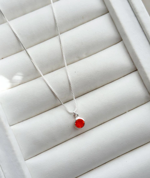 Colar Ponto de Luz Laranja - comprar online