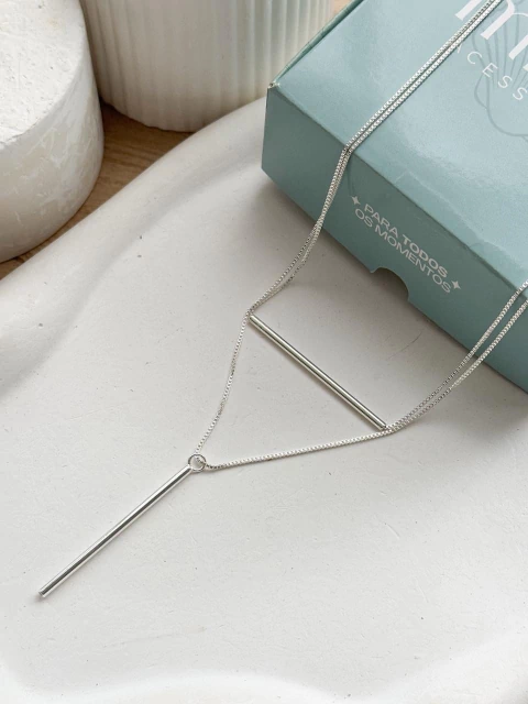 Colar Barra e Pino - comprar online