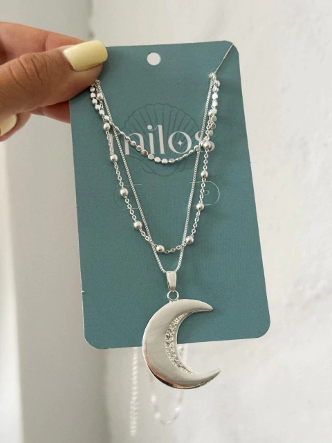 Colar Triplo Lua - comprar online