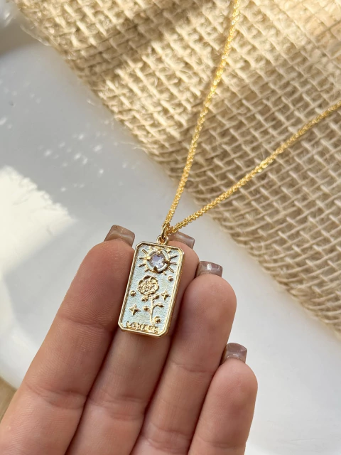 Colar Linha Mística Lovers no banho de ouro - comprar online