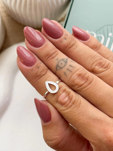 Anel Falange Gota Vazada e Pontilhada - comprar online