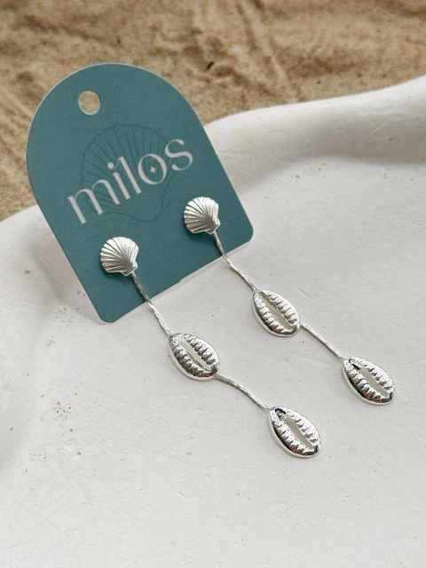 Brinco Conchinha Búzios Pendurados - comprar online