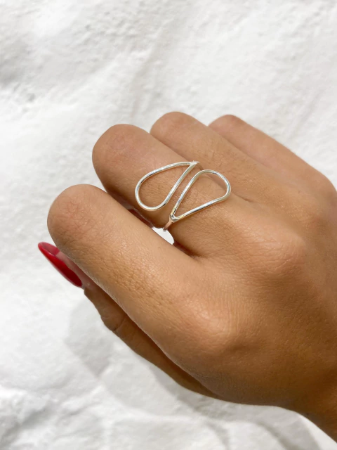 Anel Regulável 2 Pontas Vazadas - comprar online