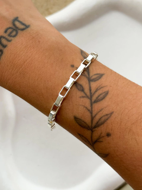 Pulseira Corrente Espelhada - comprar online