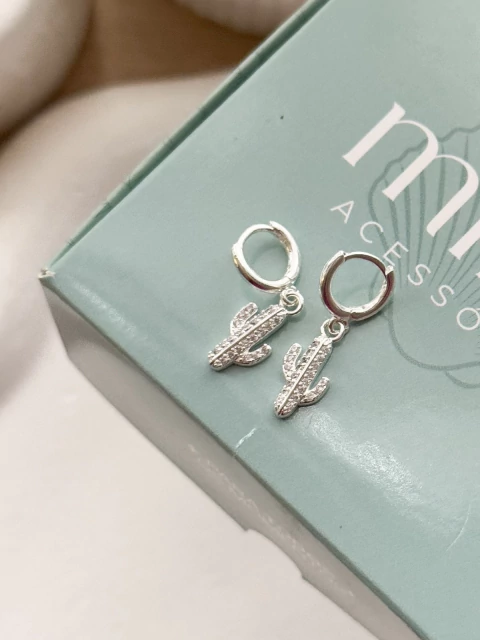 Argolinha Tranqueta Cacto Cravejado - comprar online