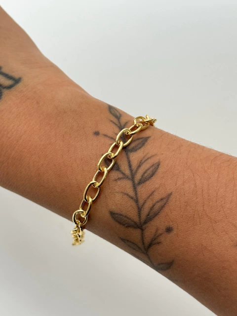 Pulseira Correntaria no Banho de Ouro - comprar online