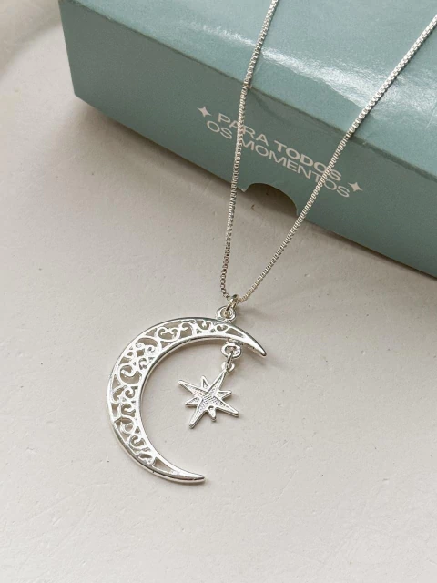 Colar Lua e Estrela Desenhada - comprar online