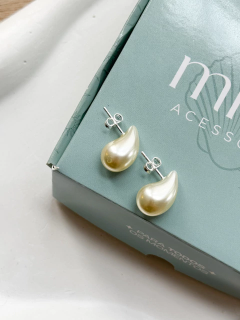 Brinco Gota Pérola P - comprar online