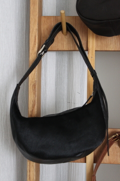 Mini Bag Nuria | Cuero Pelo Negro - comprar online