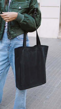 Maxi Tote Olivia | Cuero Negro en internet