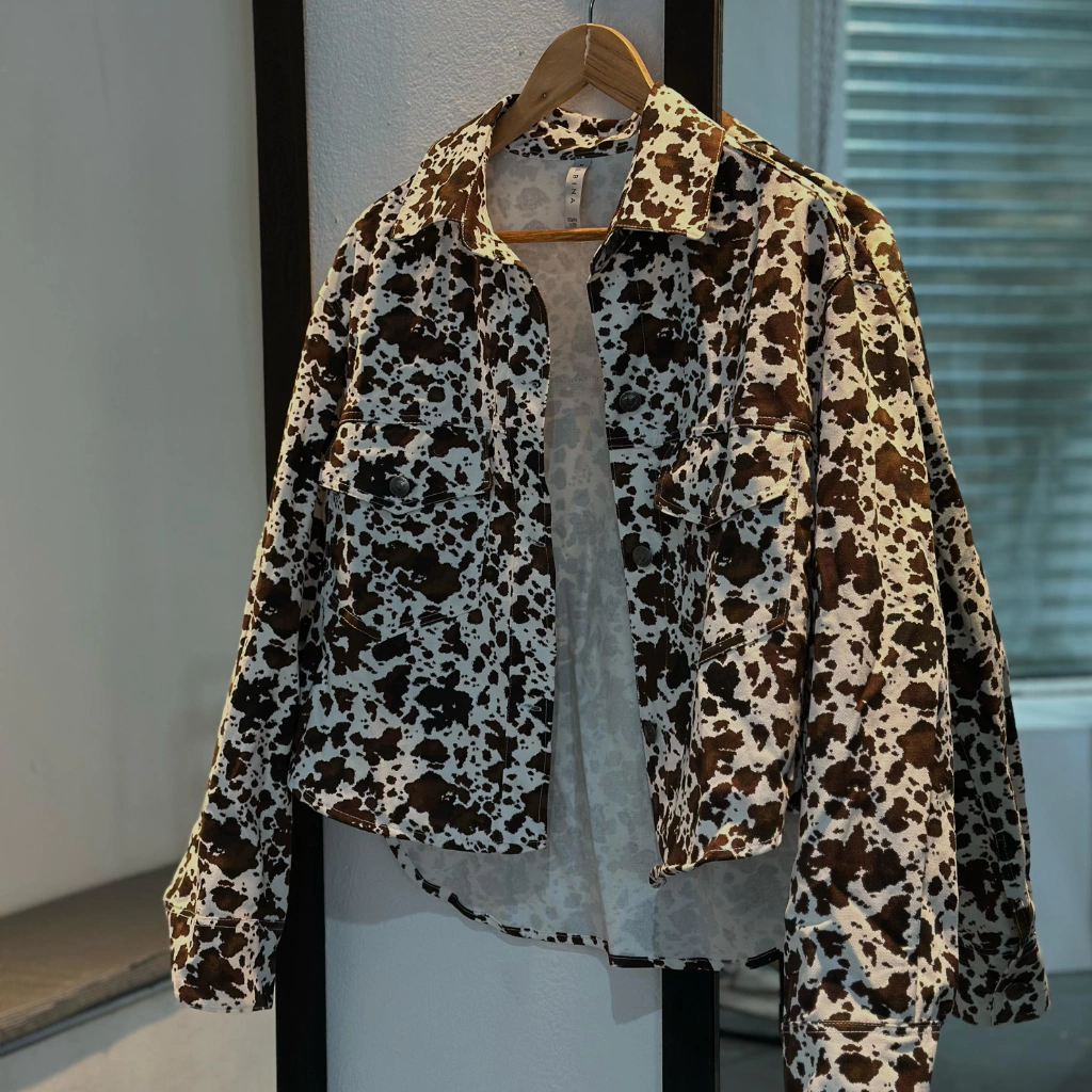 CAMPERA COW PRINT