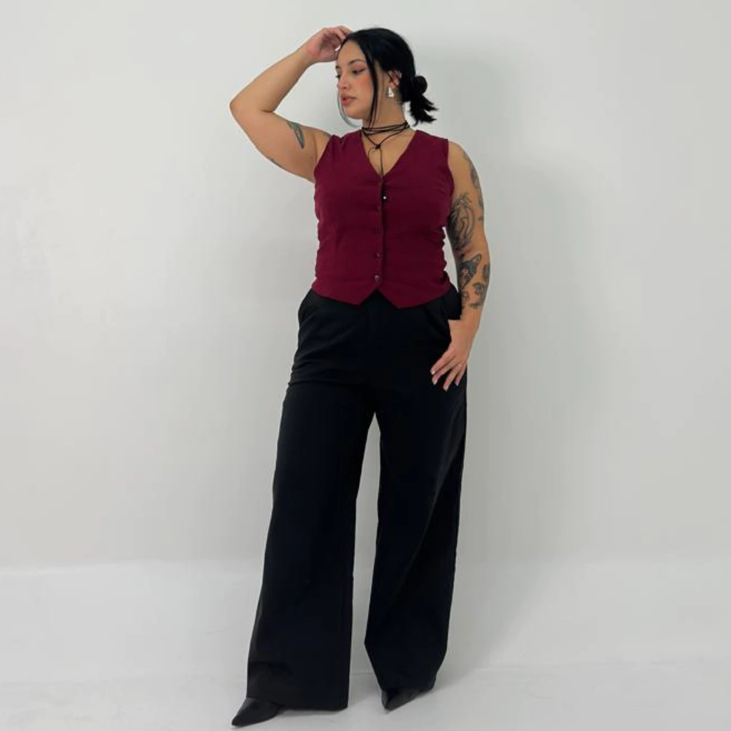 PANTALON SASTRERO WIDE LEG BENGALINA