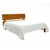 cama com cabeceira de madeira