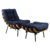 Poltrona Costela Lona Stone Washed Azul Indigo na internet