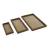 Bandeja Decorativa Rattan e Vidro - comprar online