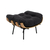 Puff Costela Lona Stone Washed Black - comprar online